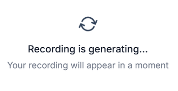 Example of recording generating indicator