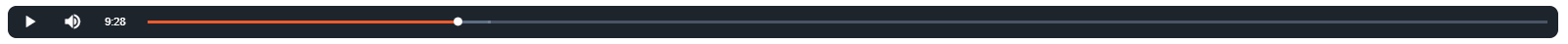 Example of transcript player showing controls